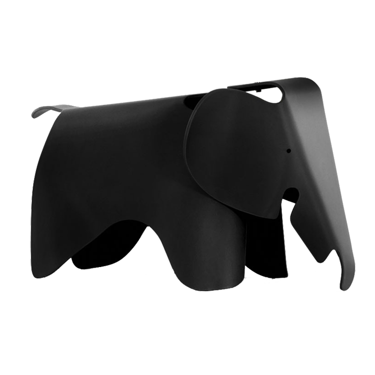 Charles Eames style, Olifant stoel Elephant Junior zwart