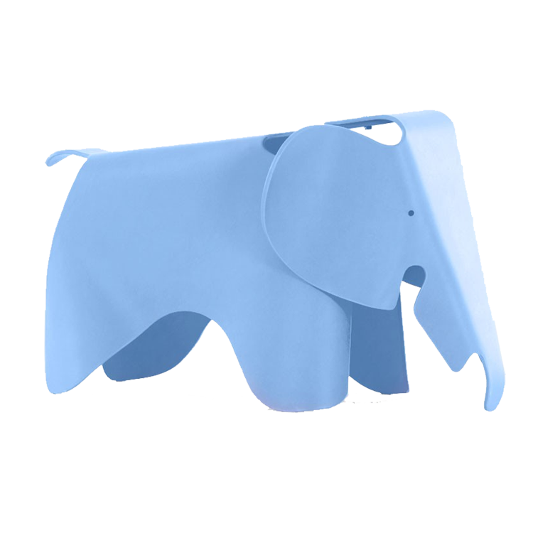 Charles Eames style, Olifant stoel Elephant Junior lichtblauw